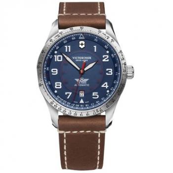 Reloj Victorinox Airboss V241887 Automático de Piel Marrón para Hombre