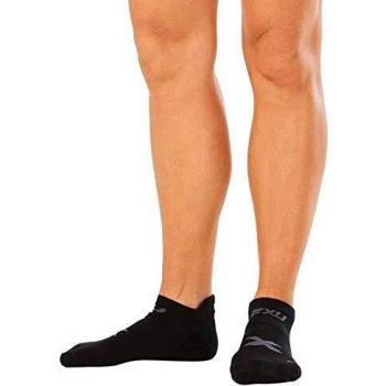 WOMENS NO SHOW SOCK BLACK/CHARCOAL XS/S