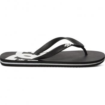 Chanclas para hombre DC Shoes Spray en color negro, blanco y negro ADYL100080-BLW