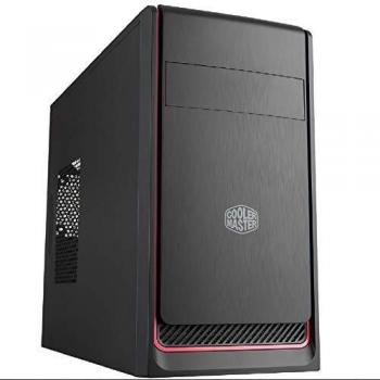 Cooler Master MasterBox E300L Mini-Tower Negro, Rojo Carcasa de Ordenador - Caja de Ordenador