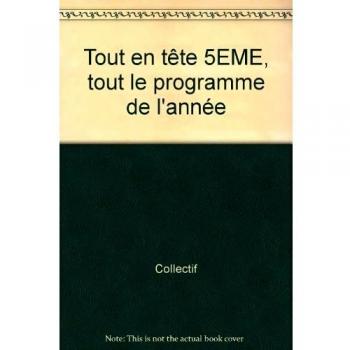 Tout en tête 5EME, tout le programme de l'année