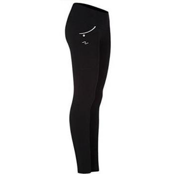 Naffta Active - Pantalón pitillo para mujer, color negro / blanco, talla XL