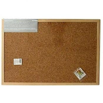 Safor 1084B9060 - Tablón de Anuncios Corcho 90x60cm con Marco MC-3