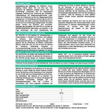 Ramsauer Sellador de silicona 450 sanitarios, cartucho de 310 ml, color blanco
