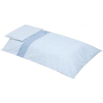 Cambrass Stela - Funda nórdica y funda para almohada, 100 x 140 cm, color celeste