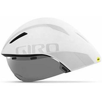 Giro Aerohead MIPS - Casco Triple, Unisex, Color Blanco/Plateado, tamaño Medium/55-59 cm