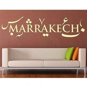 Adhesivo de No, 1417 Marrakech de pared con adhesivo decorativo para pared con diseño de la pared de la plantilla, gelb 021, 31x120-0.00