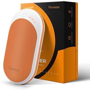 OCOOPA Calentador de Manos Recargables USB, Batería Externa de 5200mAh, Calienta Manos Electrónico de Bolsillo, Reusable,Portátil, Excelente para Raynauds, Regalos para Cazadores, Golfistas
