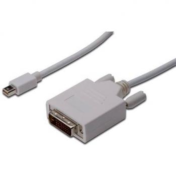 Digitus AK340305020W Cable adaptador de mini DisplayPort a DVID 24+1 2 m color blanco