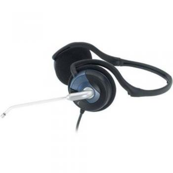Genius HS-300N 2X 3.5 mm Binaurale Diadema Negro, Azul Auricular con micrófono - Auriculares con micrófono