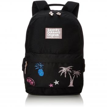 Superdry Mujer G91001DQ Bolso de Mochila Negro Size: 30x45x13 cm