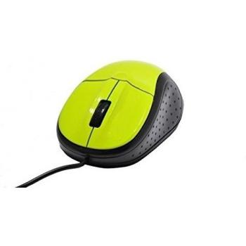 KL Tech 3D - Ratón óptico USB, verde