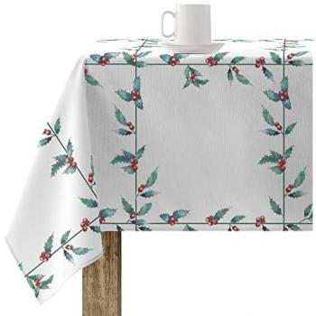 Mantel resinado antimanchas Belum White Christmas Multicolor 100 x 150 cm