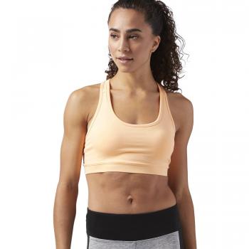 Reebok Wor SH Sujetador, Mujer, Naranja