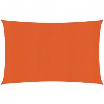 Toldo de vela HDPE naranja 160 g/m² 2,5x4 m