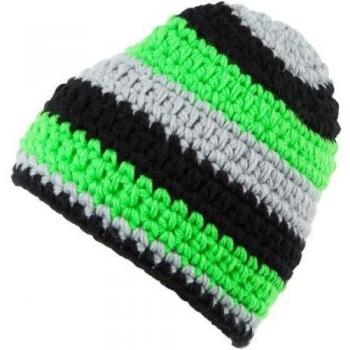 Ultrasport Beanie Gorro, Unisex, Negro/Gris/Verde, Corto