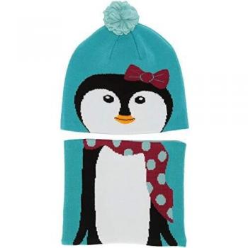 Columbia Youth Snow More Set De Sombrero Y Braga para El Cuello, Unisex niños, Geyser Penguin, O/S