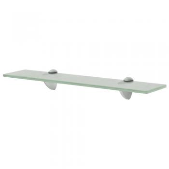 Estante flotante de cristal 50x20 cm 8 mm Transparente, Negro, Blanco - Mueble Almacenaje Estantería para Oficina, Estudio, Sala de Estar, Dormitorio