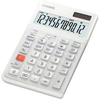 Calculadora de sobremesa Casio JE-12E 12 dígitos en color blanco