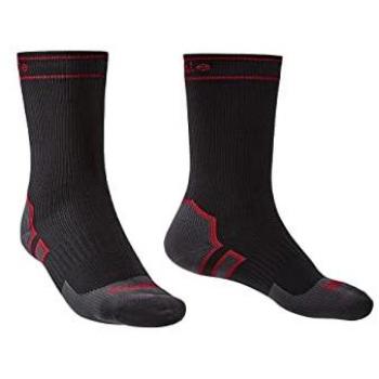 Bridgedale Stormsock HW Boot Sock - Calcetines largos de bota, heavyweight, unisex adulto, color negro y rojo