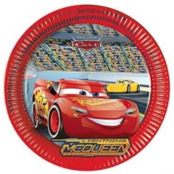 Generique - 8 Platos de cartón Cars 323 cm