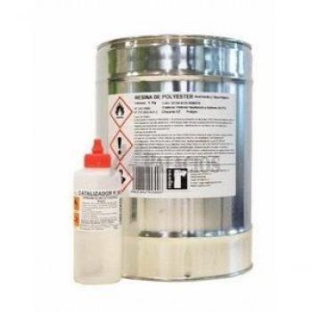 RESINA POLIESTER CON CATALIZADOR 5Kg