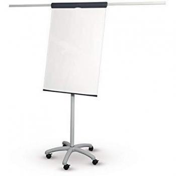 Flipchart MAULstandard con soporte en estrella y dos brazos, 66 x 97 cm, color gris