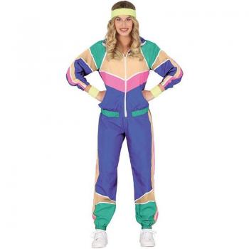 Disfraz de Gimnasta Retro para Mujer en Fiesta Temática de los 80