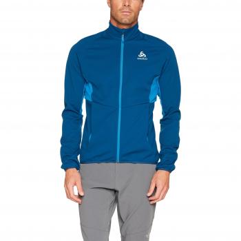Odlo Jacket Stryn softshelljacken Softshell, Otoño-Invierno, Hombre, Color Blue Opal - Mykonos Blue, tamaño Small