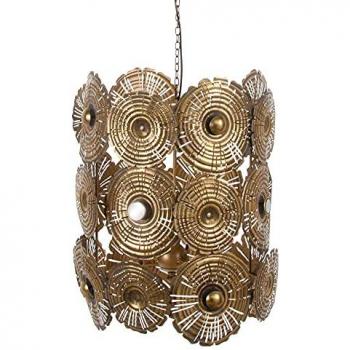 Lámpara de Techo 50 x 50 x 65 cm Dorado Metal