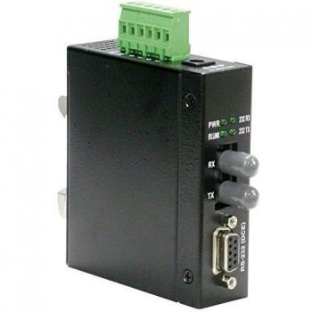 Convertidor Industrial de Fibra Óptica Multimodo a RS232 - ST