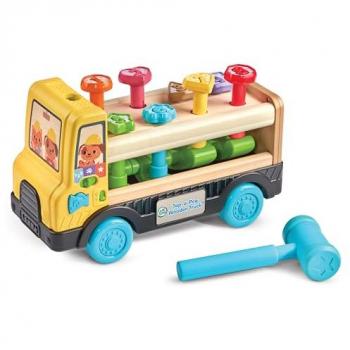 Camión interactivo de formas Tap Tap con martillo de Leap Frog - VTech 80-619539, incluye funciones interactivas para aprender formas y colores, diseño atractivo y educativo, adecuado para el desarrollo infantil