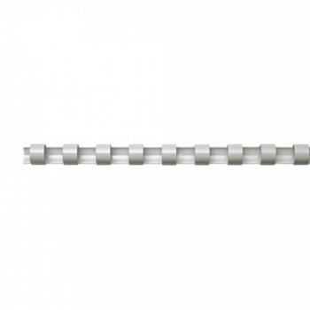 Anillos plásticos para encuadernación - Blanco - Ovalado - Diámetro 32 mm - Caja de 50 unidades