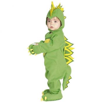Disfraz de Dragón Draky para bebé - Mono completo con capucha y alas, ideal para festividades infantiles