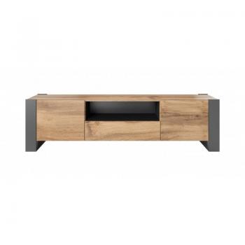 Cama Mueble de Televisión de Madera con Estantes y Cajones