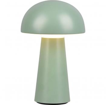 Lámpara de mesa LED recargable y regulador táctil - verde