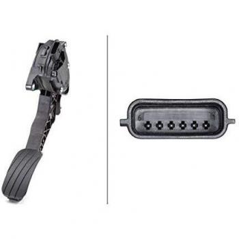 HELLA 6PV 009 978-781 Sensor, posición pedal - para vehic. dirección izquierda - 6polos - Transmisión automática