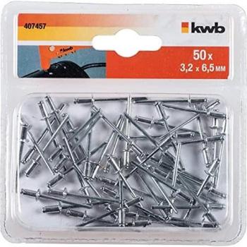 Einhell 49407457 Pack de 50 Remaches, 3,2 x 6,5 mm, Set Piezas