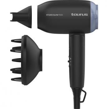 Taurus Studio Glow 1500 Secador de Pelo de Viaje 1400W, Multicolor, Estándar, Bivoltaje 110-240V, Plegable, con 2 Velocidades y 2