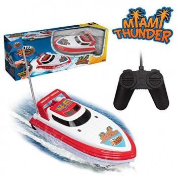 Xtrem Raiders Miami Thunder, Lancha radiocontrol, Juguetes Piscina, Barco teledirigido, lancha RC, Barco radiocontrol, Electronica para niños, RC Boat