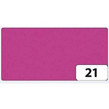 Papel de construcción folia eosina 500 x 700 mm, 130 g/m², color rosa oscuro, paquete de 10 hojas