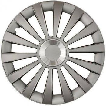Cartrend 70275 Set de tapacubos Meridian anillo de cromo, 4-piezas, 40,64 cm