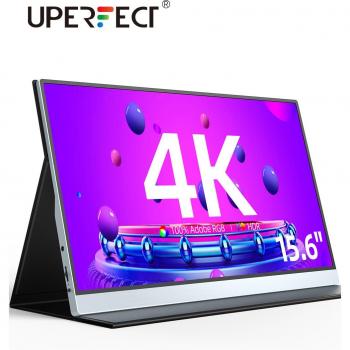 UPERFECT 4K HDR IPS Portable Monitor 15.6 Inch USB-C UHD Display