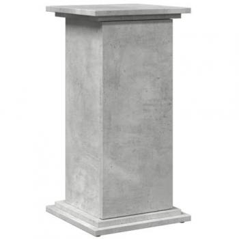 vidaXL Display Stand with Storage - Concrete Grey, 31x30x60 cm, Engineered Wood