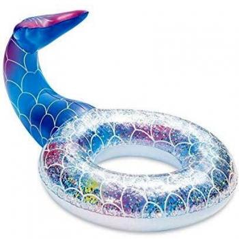 ATOSA flotador hinchable cola sirena 120*80*60 cm