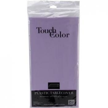 Plastic Tablecover 54X108-Luscious Lavender