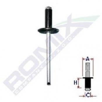 Remache ROMIX ROM 41257, 10 Piezas, tipo de producto: remaches, características: incluye 10 piezas, diseño robusto para una sujeción fuerte y duradera, fabricados en materiales de alta calidad para