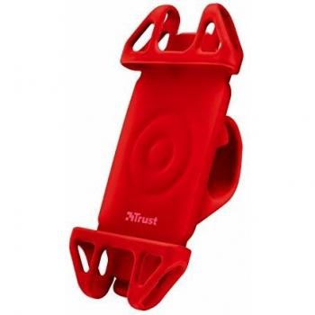 Trust Urban Bari - Soporte universal de Smartphone para bicicletas, color rojo