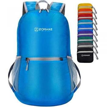 ZOMAKE Mochila Plegable Ligera 20L, Mochilas Pequeñas para Hombre Mujer, Mochilas Compacta para Viajar Senderismo
