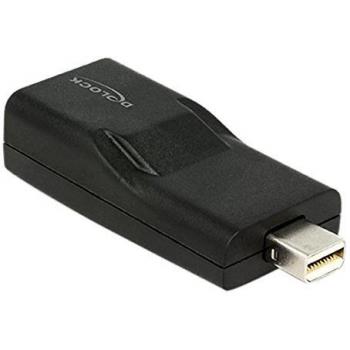Adaptador Mini DisplayPort 1.2 a HDMI hembra 4K pasivo negro